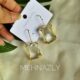 Golden clear stone earring